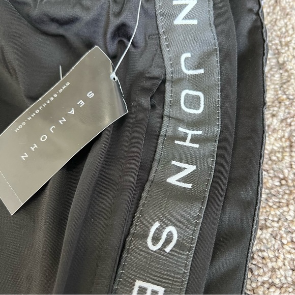 Sean John Side Stripe Logo Black Drawstring Pants New 5XB - Picture 2 of 6